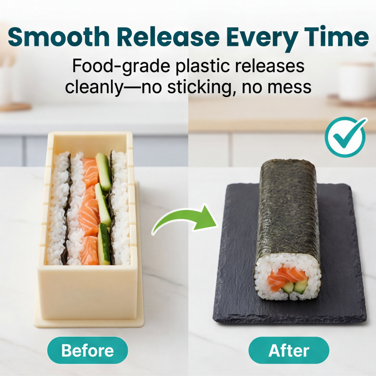 Sushi-Formset – Perfekte Rollen ohne Technik
