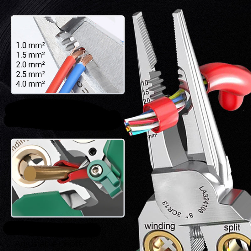 SmartTool | 8-in-1 Wire Stripping and Testing Pliers – versatile and ergonomic