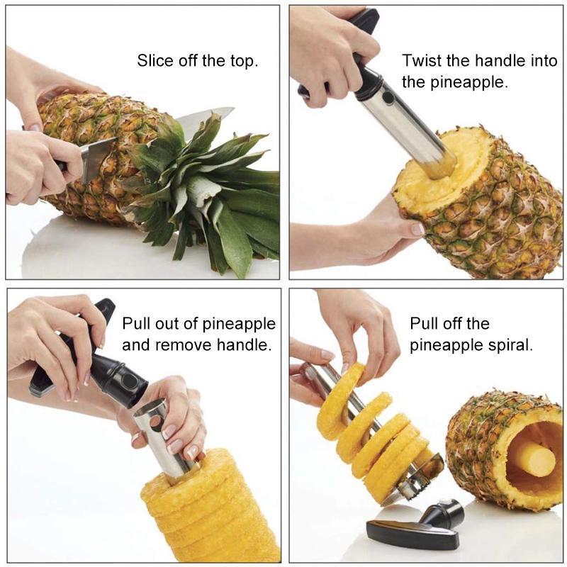 Ananas-Schneider & -Entkerner für müheloses Genießen