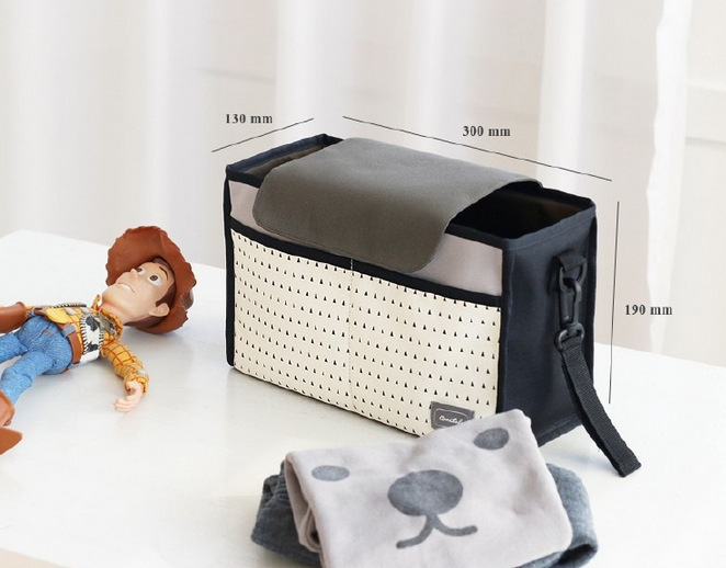 Wickeltasche in groß mit Fächern für Fläschchen, Windeln und mehr