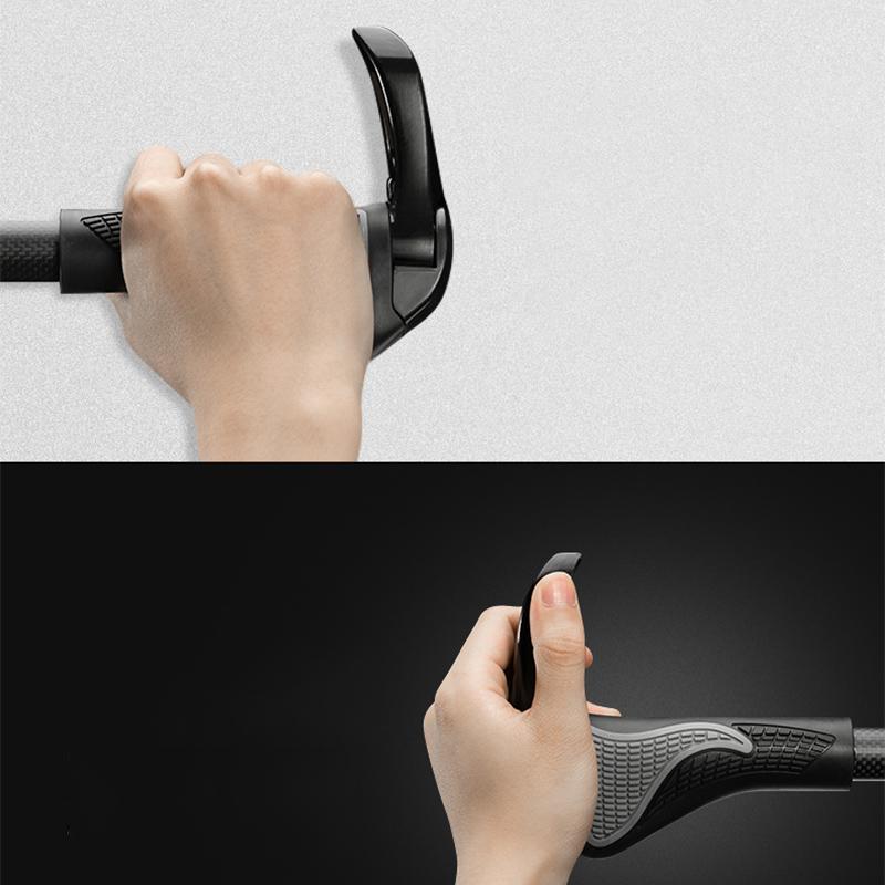 Ergonomic Bicycle Grips Made of Aluminum and Silicone