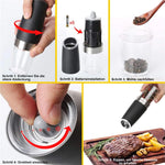 Automatic spice grinder with gravity sensor
