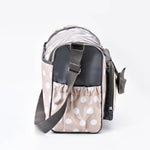Wickeltasche für Babys in Blau mit Wickelauflage und Flaschenhalter