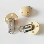 DIY Babyaccessoires Holzclip mit Metallverschluss für Babyausstattung