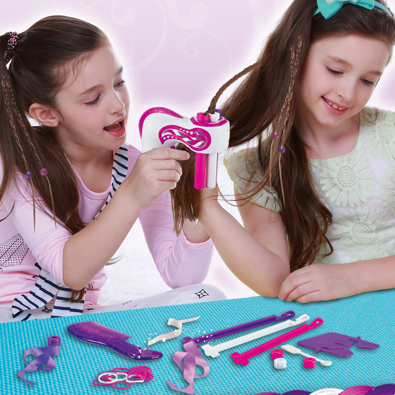 Haarflechtgerät für Kinder – DIY Set mit Zubehör und Perlen