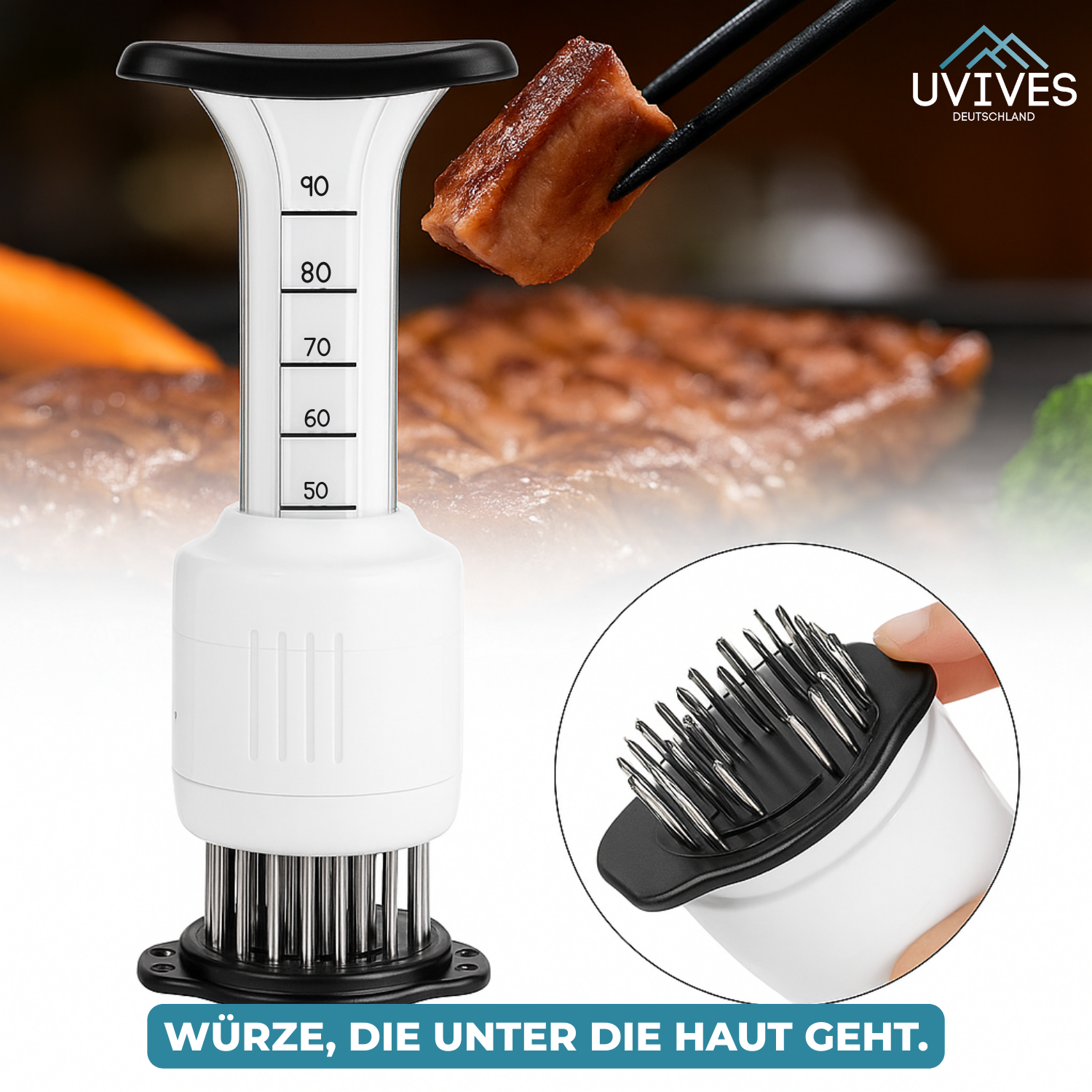 MeatEnjoyment - 2-in-1 Marinade Injector and Tenderizer