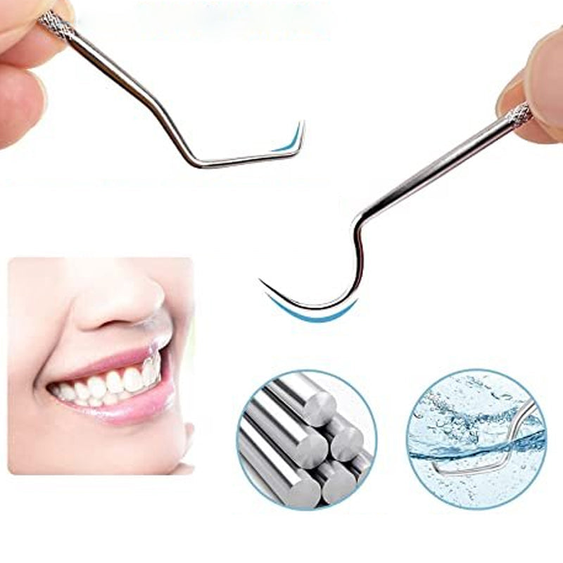 Hochwertiges Edelstahl-Zahnstocher-Set (7 Teile) | Dentisafe