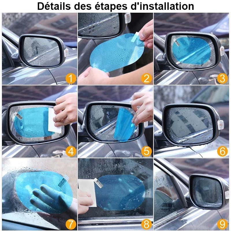 Wetterfeste Schutzfolie für Auto-Spiegel | ClarityGuard