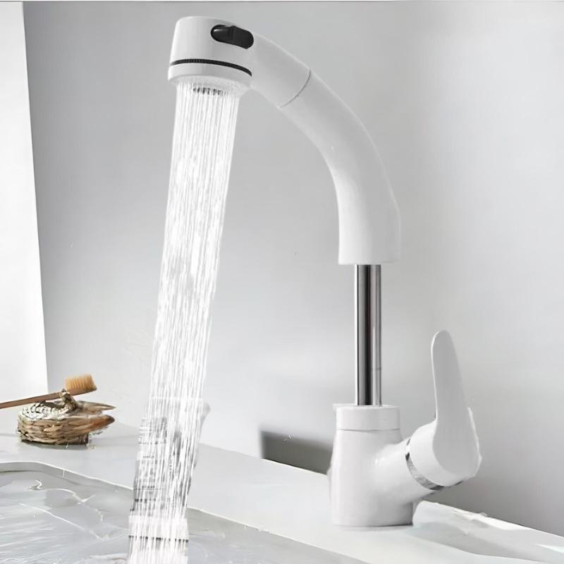 Elegant Faucet with Flexible Spout for Your Bathroom