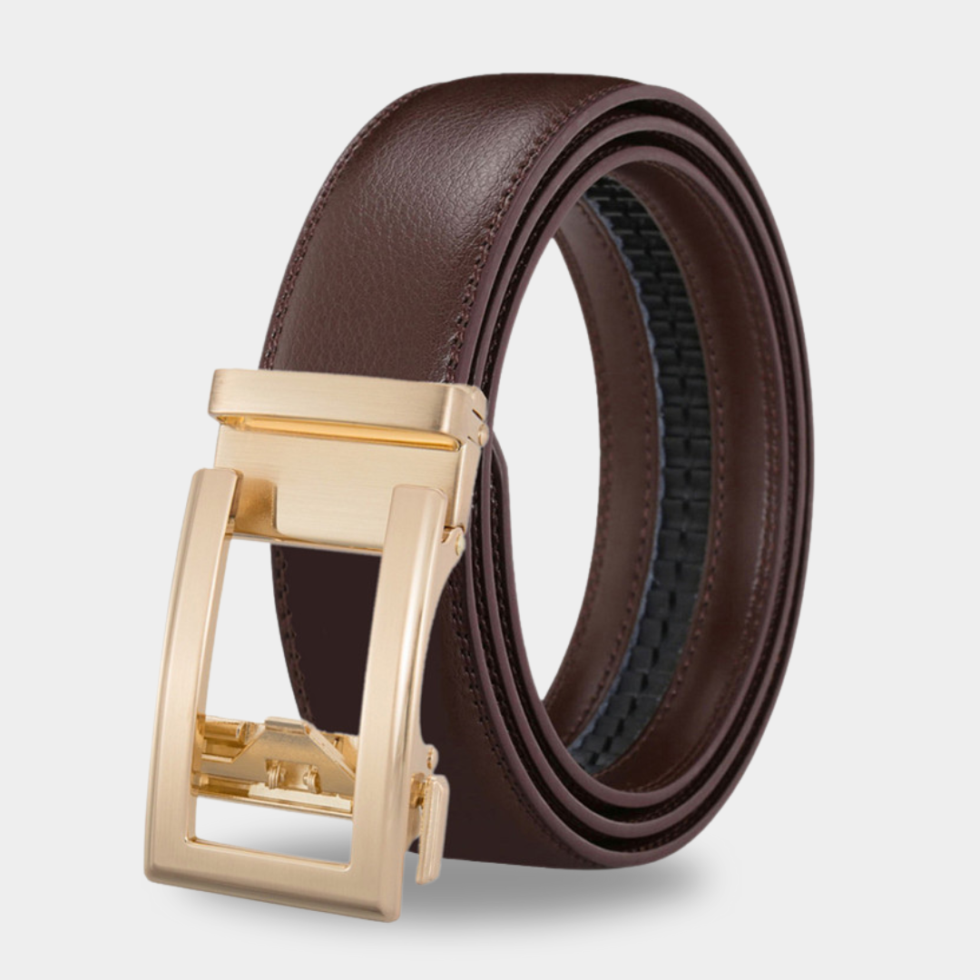 Stylish Men's Belt with Automatic Buckle | Elegance & Flexibility