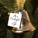 Schmuckanhänger für Weihnachtsbaum – Engel Flügel Glocken Dekoration
