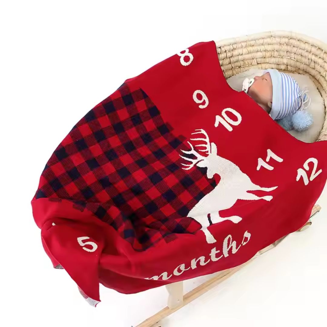 Monatsmarker Decke für Babyfotos – Meilensteine für Neugeborene