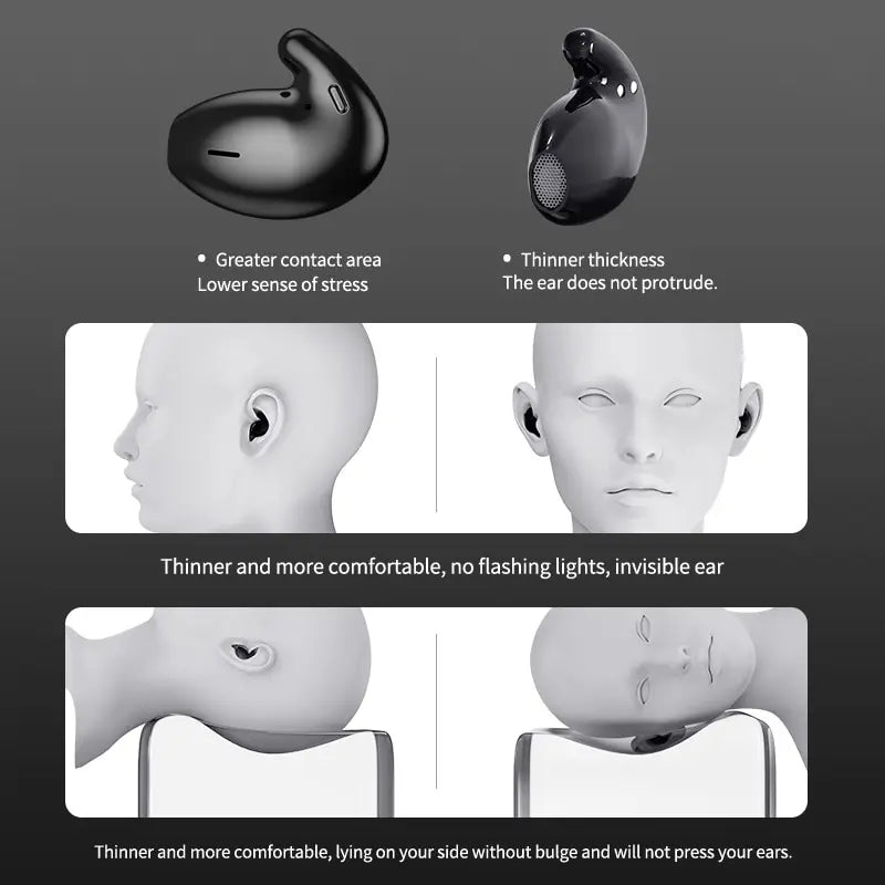 Ergonomic in-ear headphones with touch control