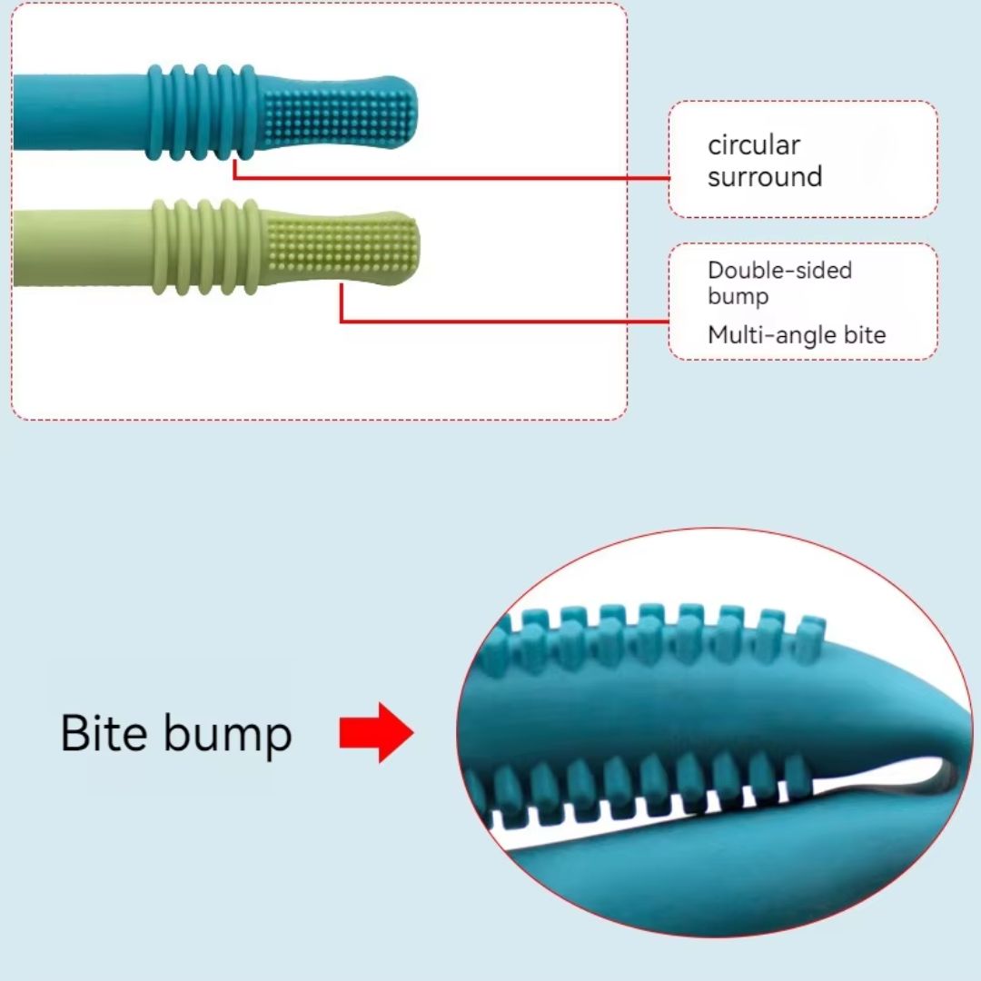 Wiederverwendbare Silikon-Beißröhrchen für Babys – Zahnungshilfe