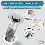 AquaGuard™ Stainless Steel Drain Strainer | 2-in-1 Clog Solution | Rust-Proof & Easy to Clean