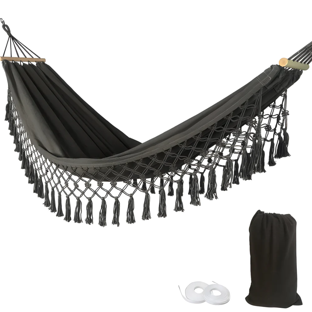 Luxuriöse Hängematte – Bequeme und robuste Hängematte für Garten, Balkon und Camping