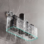 Practical Bathroom Organizer with Suction Cup - Waterproof Storage System