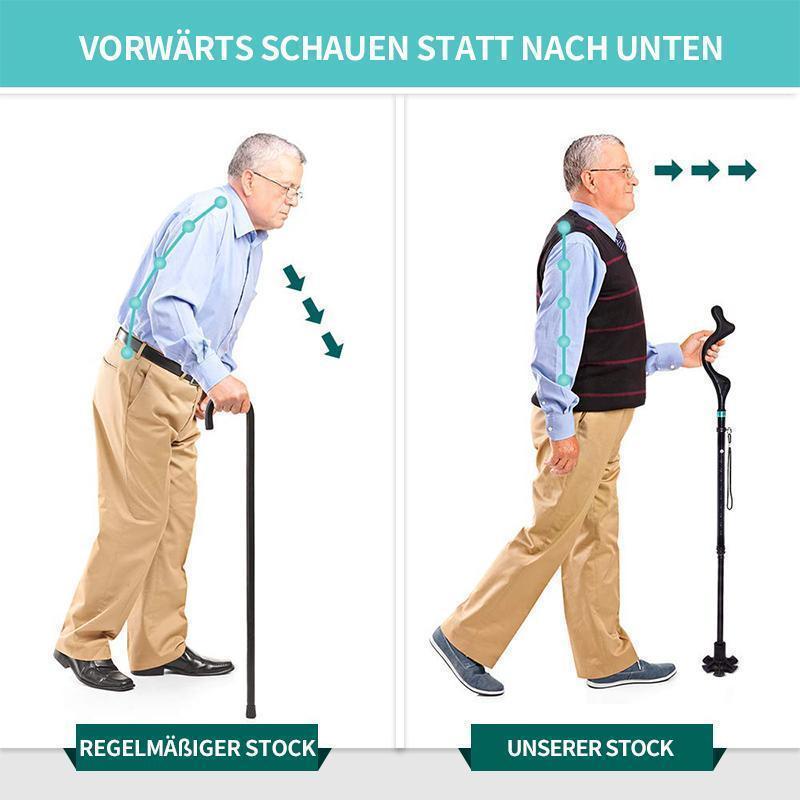 Compact and customizable walking stick for enhanced safety