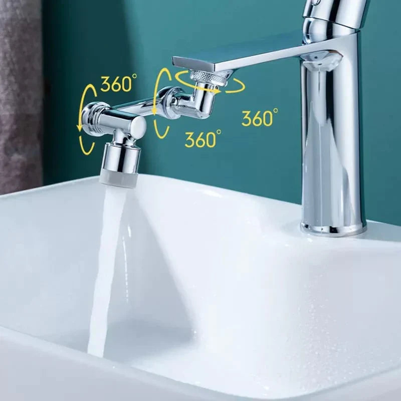 Flexibler Wasserhahn-Aufsatz mit 1080° Drehfunktion