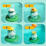 Plüschige Frosch-Badespielzeuge für Kinder