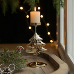 Weihnachtliche Kerzenhalter - Stern- und Weihnachtsbaum-Design für festliche Deko