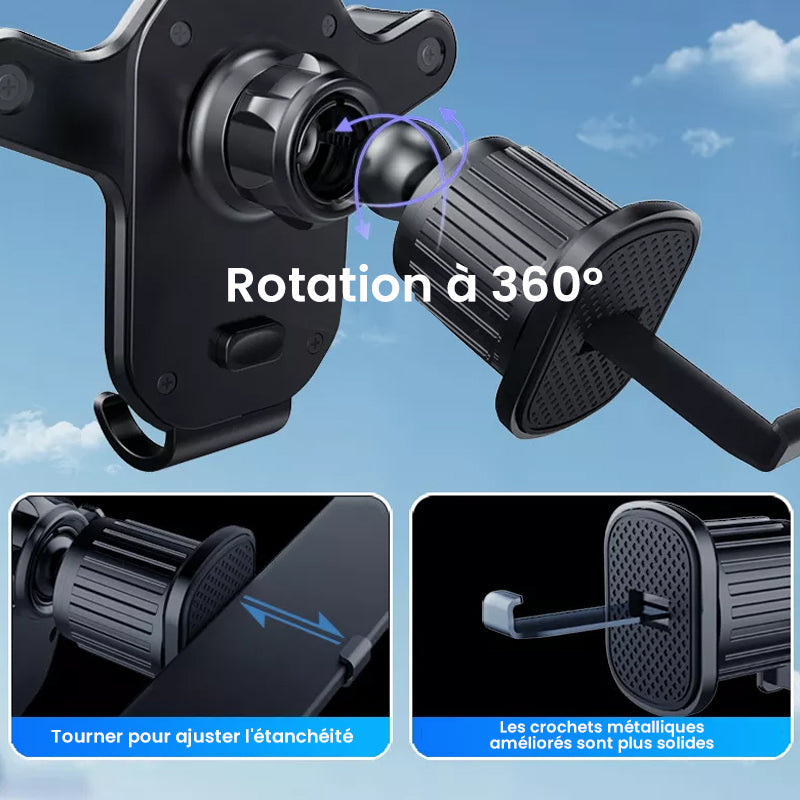 Robuster Auto-Smartphone-Halter mit Haken | TechGrip