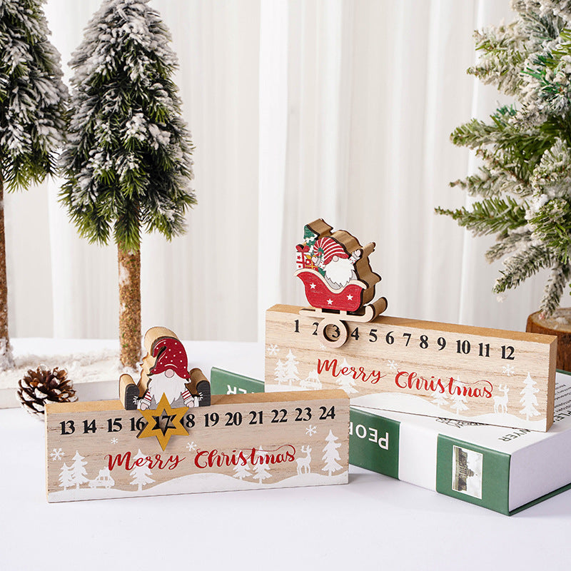 Holzspielzeug Weihnachts-Mobile mit Santa Claus Kalender Ornament