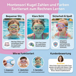 Schwimmbrillen für Kinder mit großem Rahmen und Anti-Beschlag-Technologie