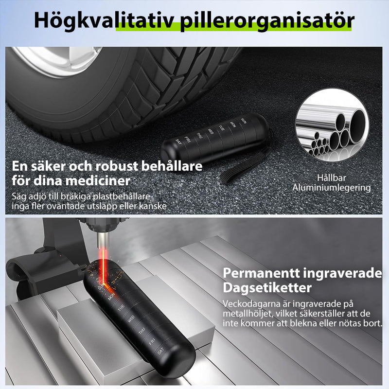 Praktische 7-Tage Pillenorganisator für Unterwegs