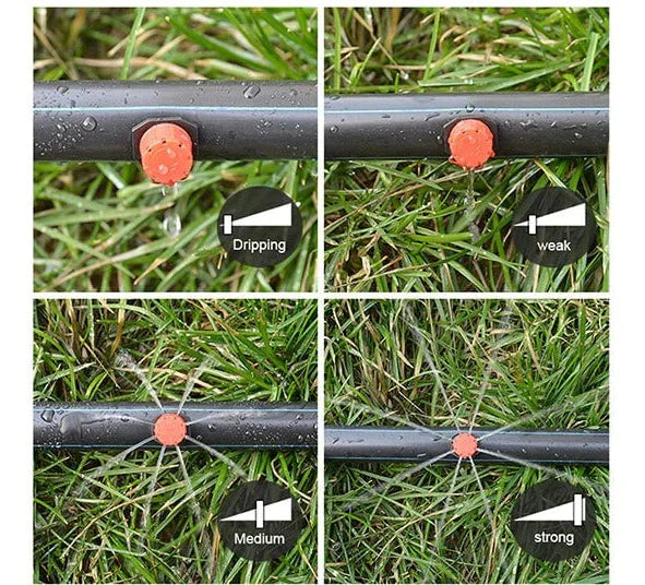 AquaFlow Bewässerungssystem mit Sprinkler und Tropfer für Pflanzen
