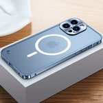 Stilvolles Magnetisches Handyhülle für iPhone mit Metallrahmen