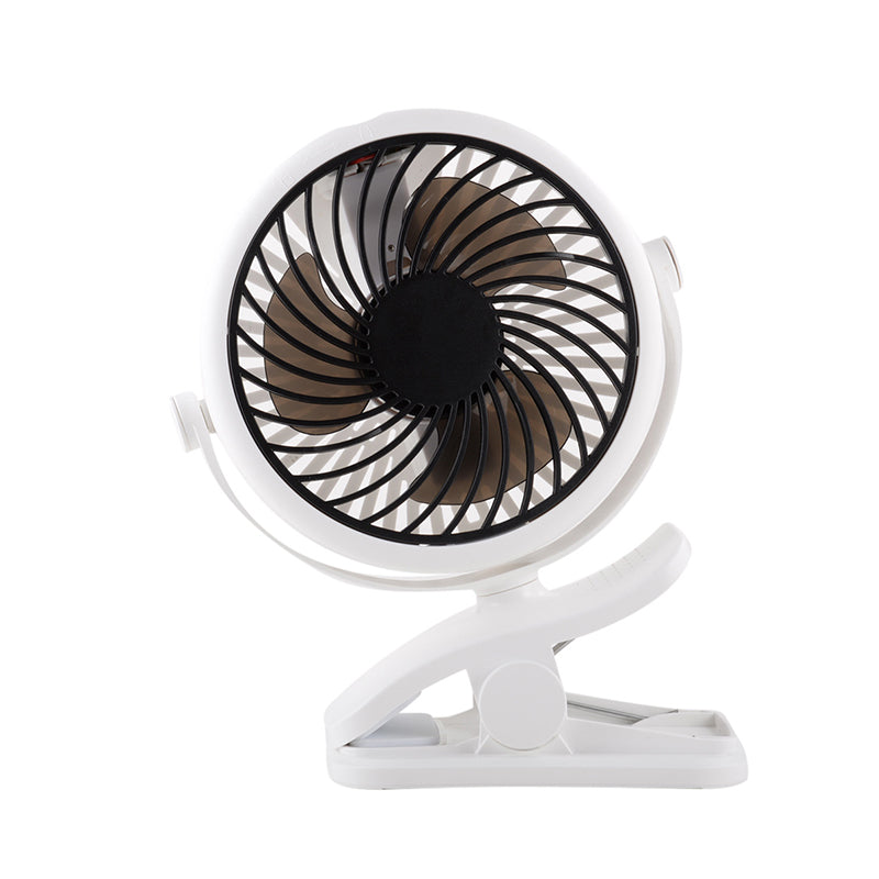 Tragbarer Klemmlüfter mit 360° Drehung – USB & wiederaufladbarer Akku