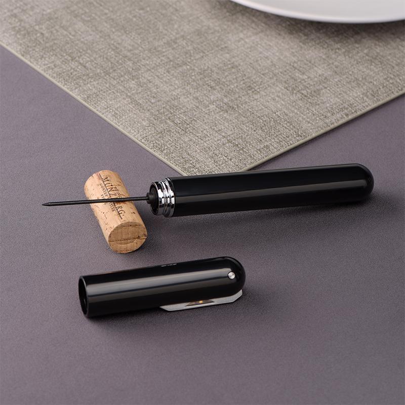 2-in-1 Weinflaschenöffner mit Luftdruckpumpe und Folienabschneider