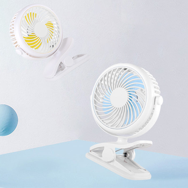 Tragbarer Klemmlüfter mit 360° Drehung – USB & wiederaufladbarer Akku