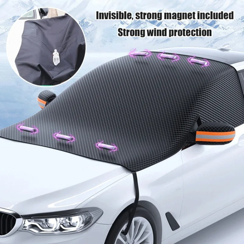 Magnetische Auto-Windschutzscheibenabdeckung für Schnee und Sonne – Robust und Kompakt
