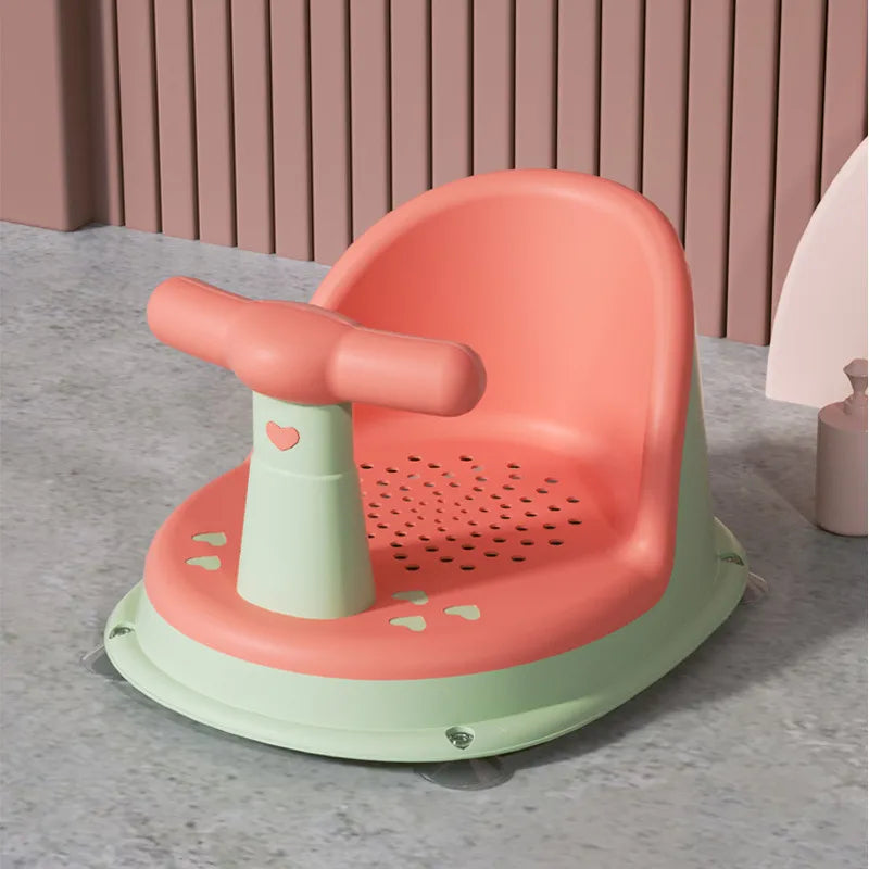 Baby Badesitz mit Griff – Rutschfester und drehbarer Wannensitz