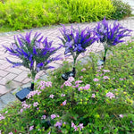 Sonnengartenstrahler mit Lavendel-Schmetterling | LED | Wetterfest