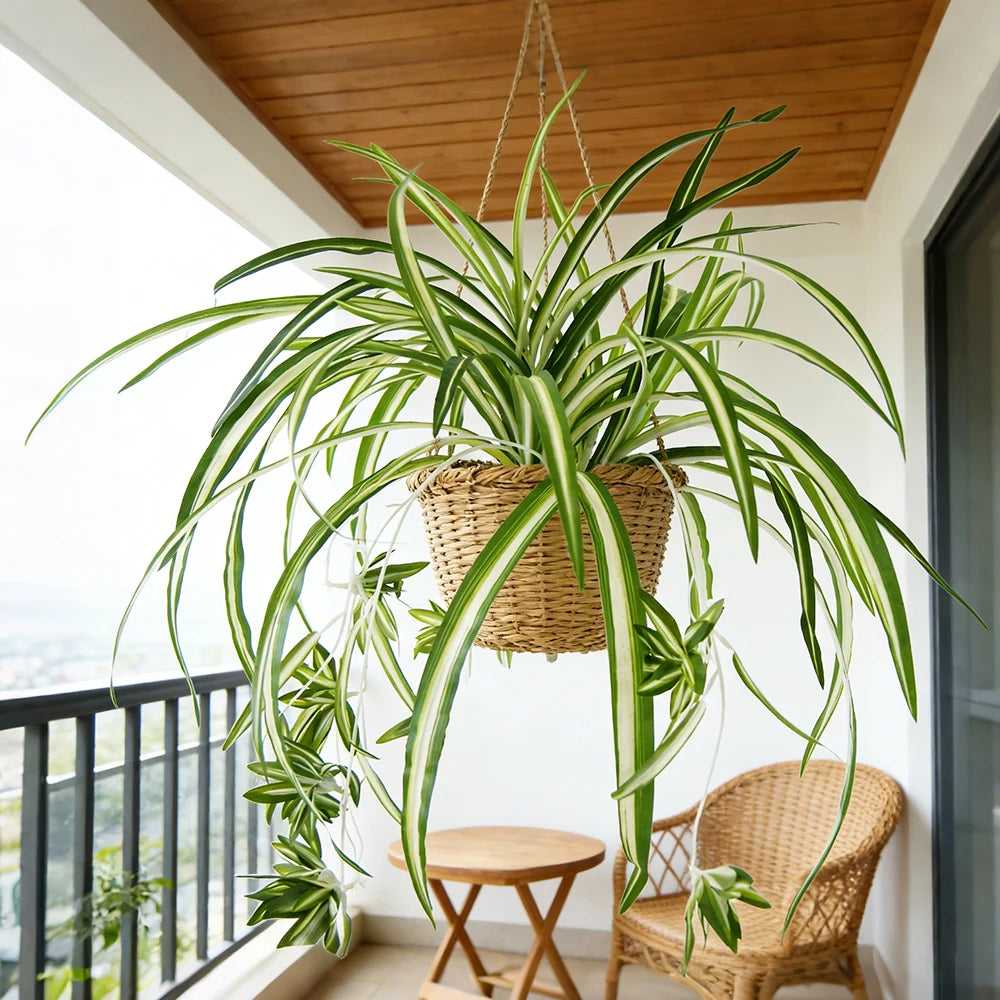Lively Wall Decoration with Artificial Green Plant | 65 cm