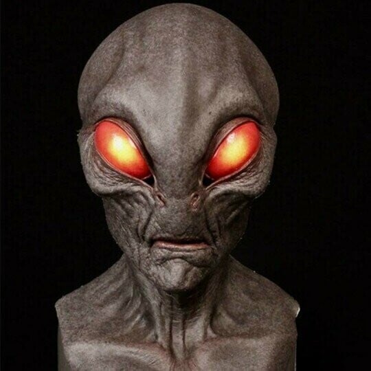 Realistische Halloween-Kostüm-Maske - Alien-Accessoire
