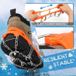 Grippy winter spikes for secure grip on ice and snow