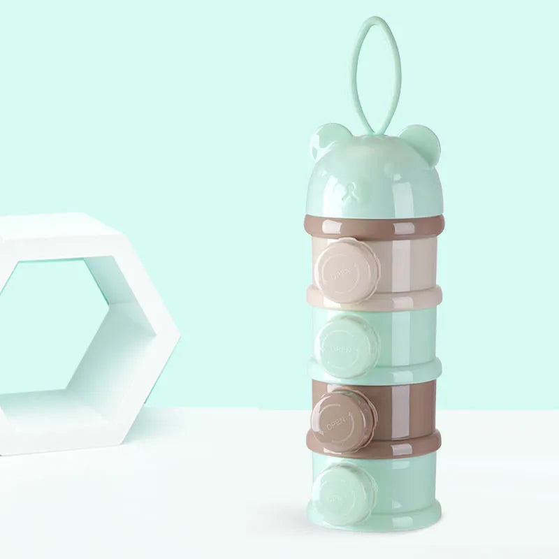 Stapelbarer Behälter für Baby-Milchpulver und Snacks – Milchpulver Spender