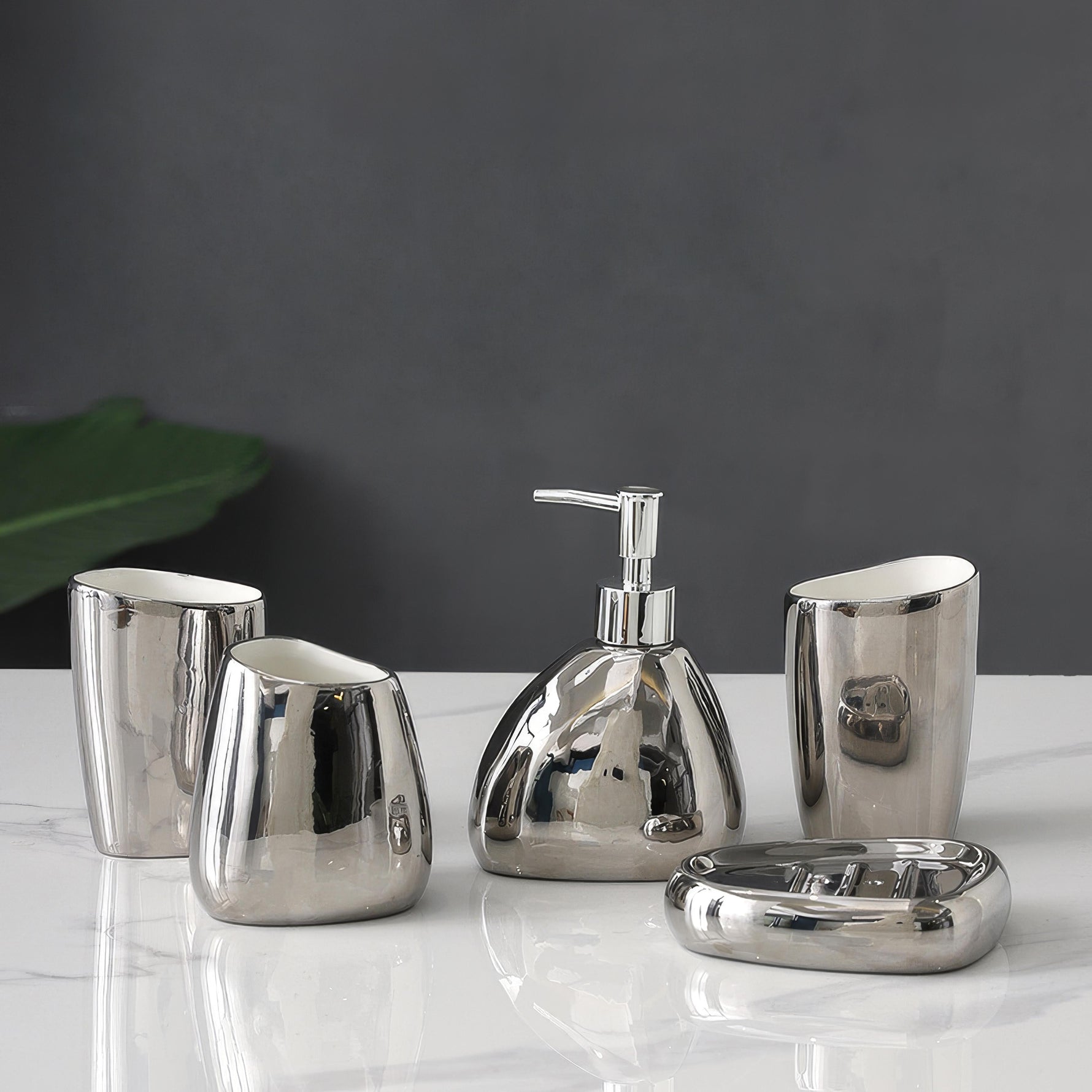 Elegant ceramic soap dispenser for sophisticated bathrooms