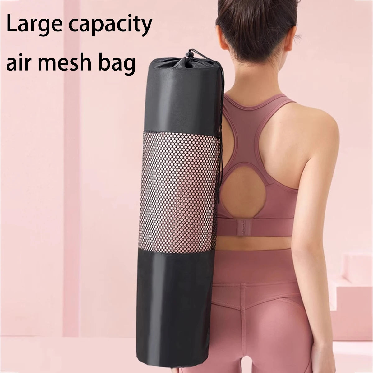 Yoga Mat Carry Bag for Active Lifestyles | Black | Breathable