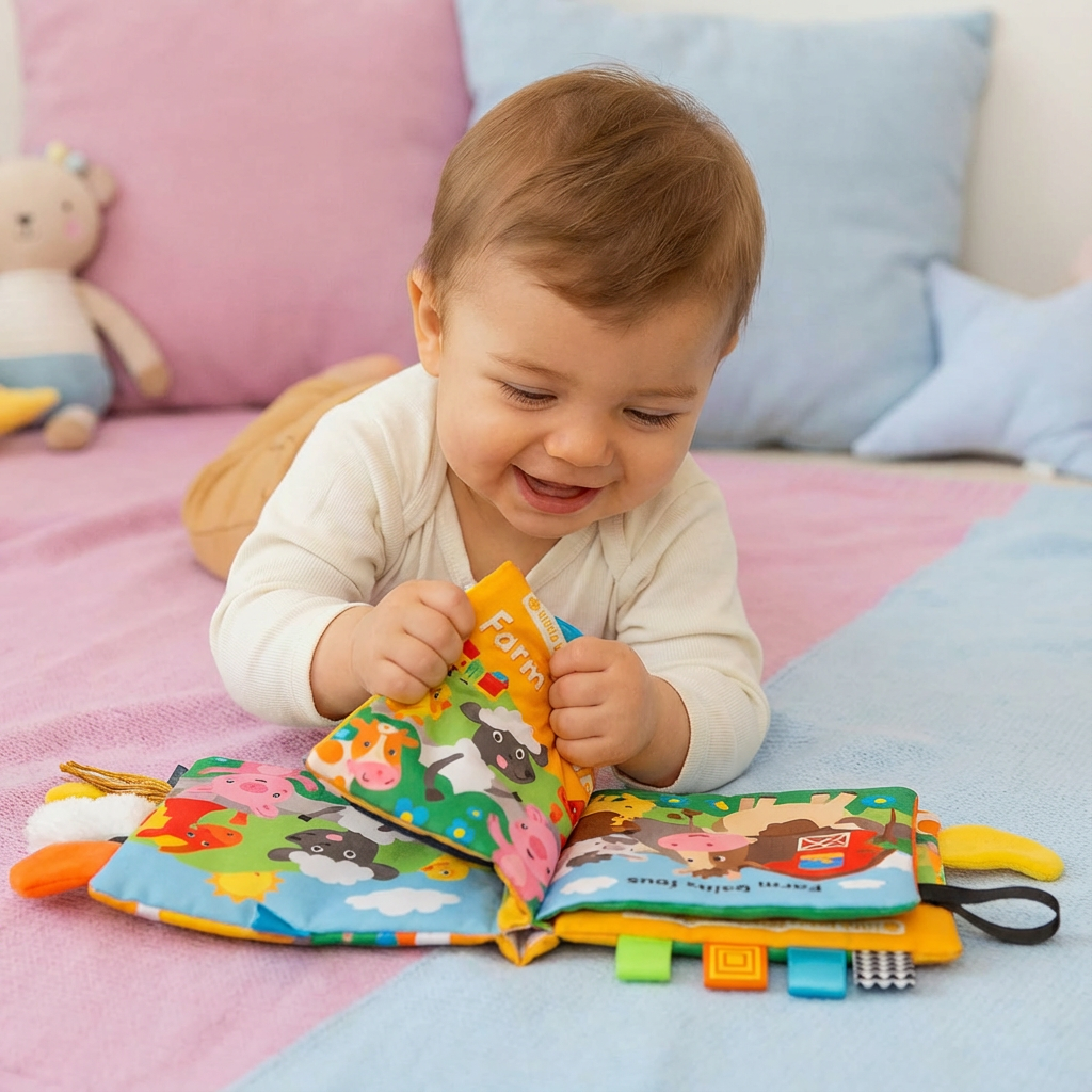 Knisterbuch für Kleinkinder mit sensorischen Geschichten
