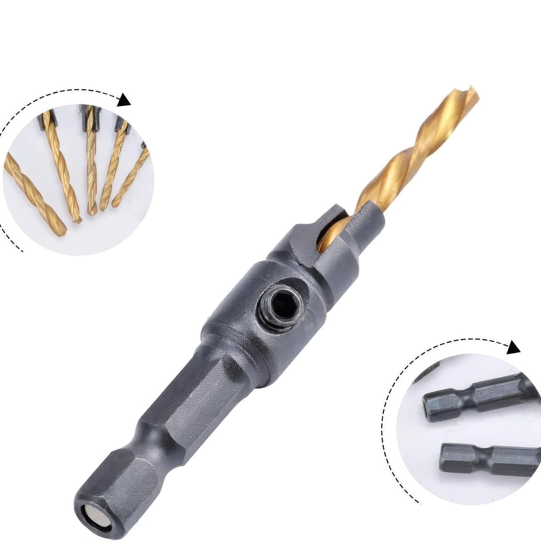 Precise Drill Bit Set for Woodworking | 5-Piece