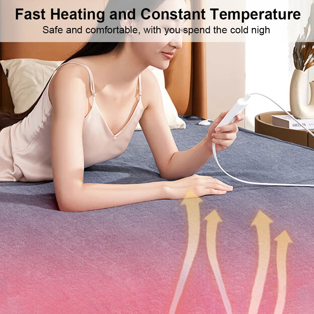 Cozy Electric Blanket with Automatic Temperature Control – Double Size