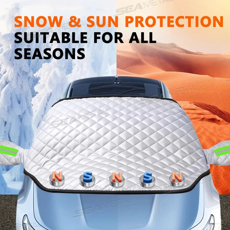 IceStopper Max | 5-layer Windshield Cover | Windproof & Magnetic | All-around Protection against Cold