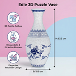 Elegante 3D Puzzle Blumentopf – Für frische Blumen geeignet
