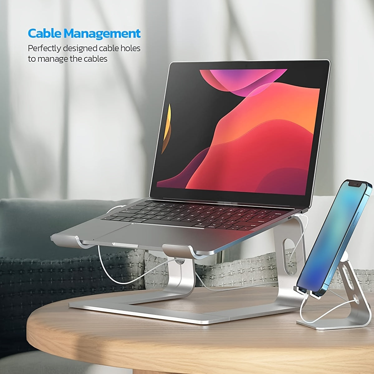 Aluminium Laptop Ständer – Ergonomisch und Belüftet