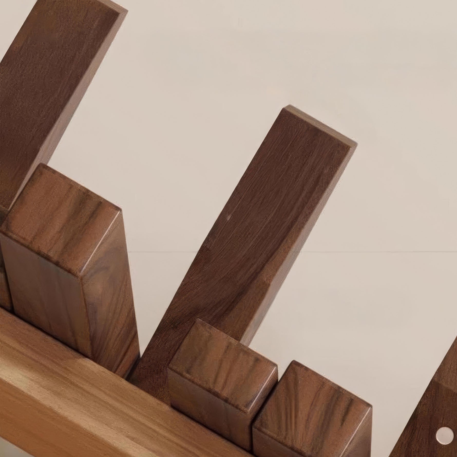 Elegant wooden coat rack with flexible magnetic hangers